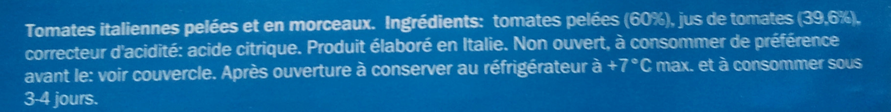 Tomaten gehackt - Ingredients