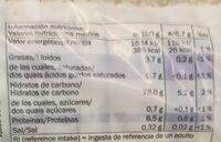 Tortitas de arroz - Nutrition facts - en