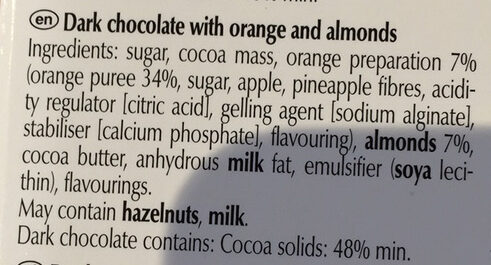 Chocolate Orange intense - Ingredients - en
