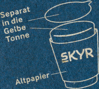 Skyr Natur - Recycling instructions and/or packaging information - de