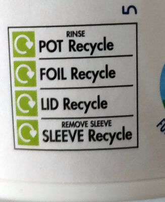 Simply plain - soya yogurt - Recycling instructions and/or packaging information - en