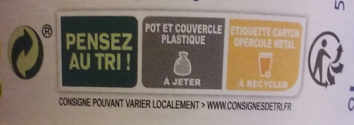 Nature à la noix de coco - Recycling instructions and/or packaging information - fr