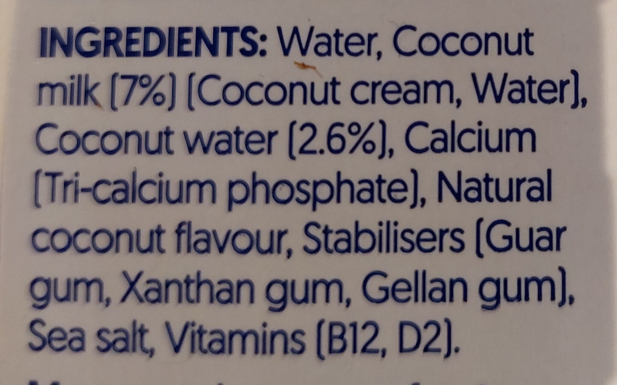 Cocco senza zuccheri - Ingredients - en