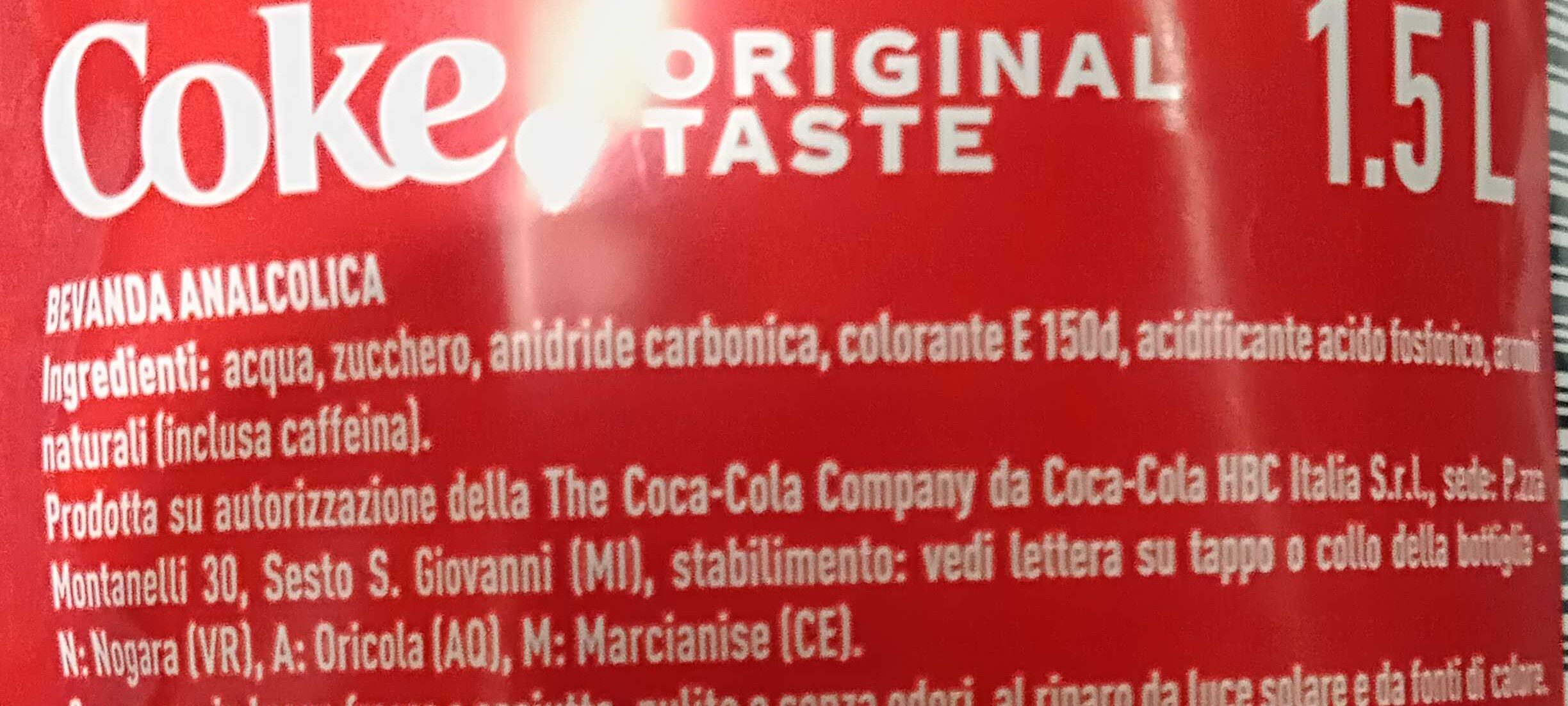 Coca Cola - Ingredients - en