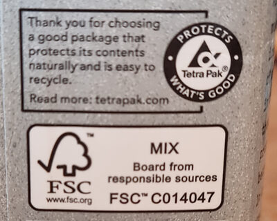 Oatly original - Recycling instructions and/or packaging information - en