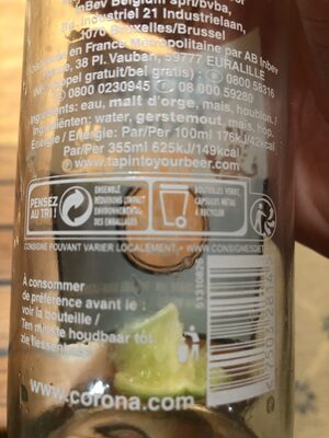Corona,AB-Inbev - Recycling instructions and/or packaging information - en