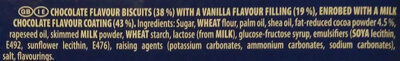 Milk Chocolate Covered Biscuits 6 Pack - Ingredients - en
