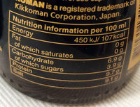 Less salt soy sauce - Nutrition facts - en